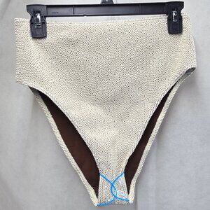 ASOS Textured Cream Bikini Bottom